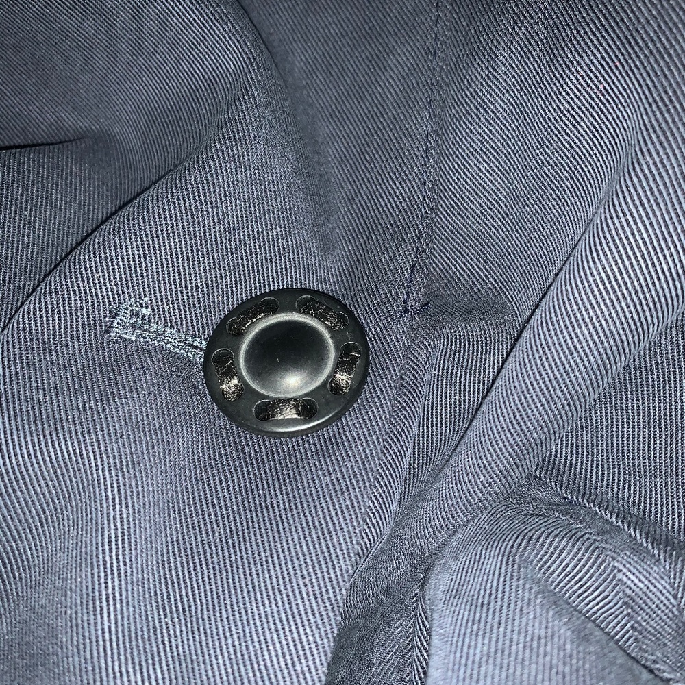 One Button Navy Blazer with Pockets - Picture 5 of 5